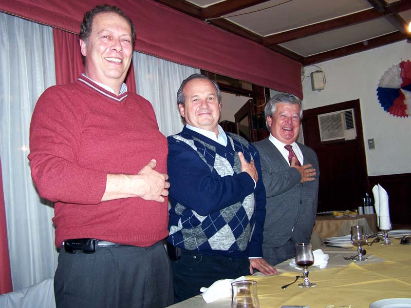 !1 de septiembre 2006  Germn Escudero, Alfonso Mujica, Rodrigo Mujica, saludando a ......